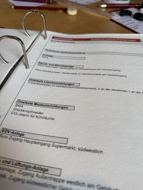 Grundriss als Vorlage für die Planerstellung