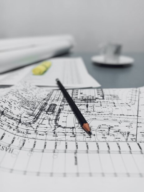 Grundriss als Vorlage für die Planerstellung